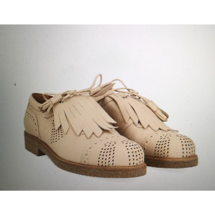 Giorgio Armani Lace-up shoes Leather in Beige
