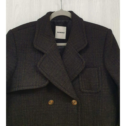 Sandro Jacket/Coat Wool in Brown