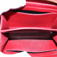Louis Vuitton Zippy Coin Purse Epileder in Pelle verniciata in Rosso