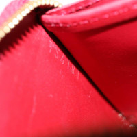 Louis Vuitton Zippy Coin Purse Epileder in Pelle verniciata in Rosso