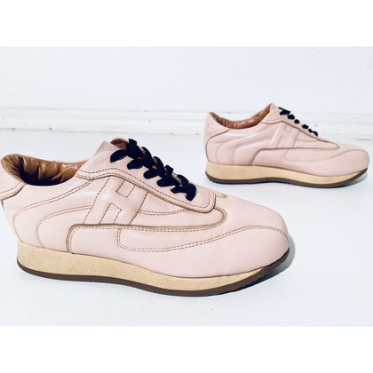 Hermès Trainers Leather in Nude