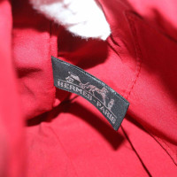 Hermès Bolide aus Canvas in Rot
