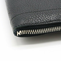 Hermès Clutch aus Leder in Schwarz