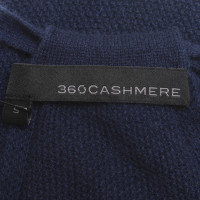 360 Sweater scamiciato in blu scuro