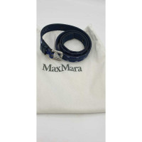 Max Mara Belt Leather in Blue
