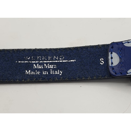 Max Mara Gürtel aus Leder in Blau