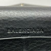 Balenciaga Papier aus Leder in Schwarz