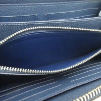 Louis Vuitton Zippy XL aus Leder in Blau