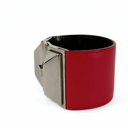 Saint Laurent Armreif/Armband aus Leder in Rot