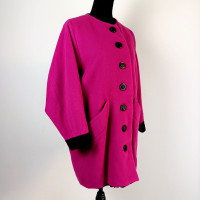 Yves Saint Laurent Jacke/Mantel aus Wolle in Rosa / Pink