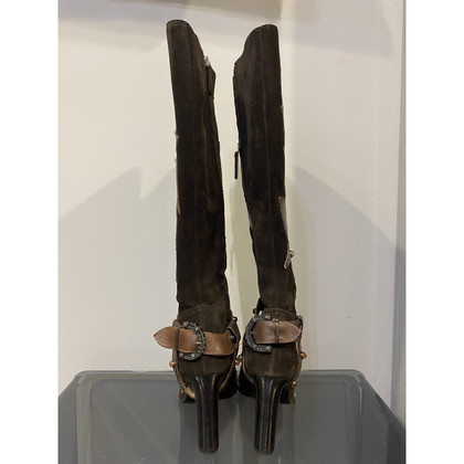 Valentino Garavani Stiefel aus Wildleder in Braun