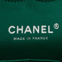 Chanel Flap Bag aus Leder in Grün