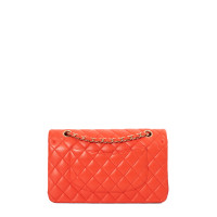 Chanel Flap Bag aus Leder in Orange