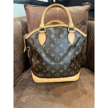 Louis Vuitton Shopper aus Leder in Braun