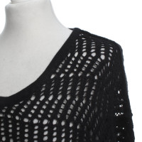 James Perse Top en crochet noir