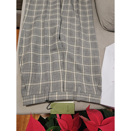 Gucci Trousers Wool in Grey