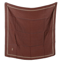 Yves Saint Laurent Silk scarf in brown