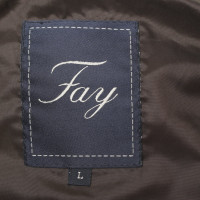 Fay Quilted jacket in dark brown