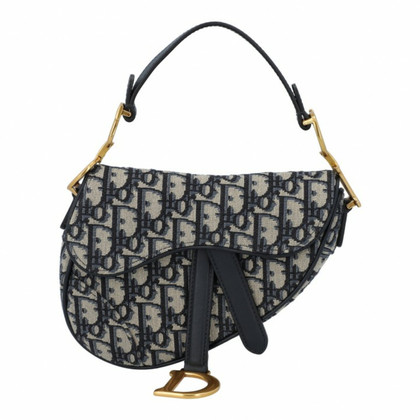 Dior Saddle Bag in Tela in Blu
