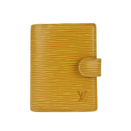 Louis Vuitton Agenda aus Leder in Gelb