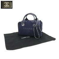 Chanel Deauville in Tela in Blu