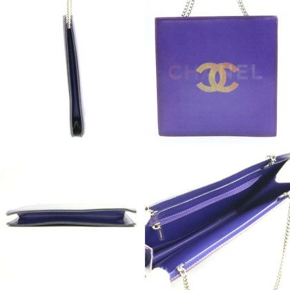 Chanel Tote Bag aus Canvas in Violett