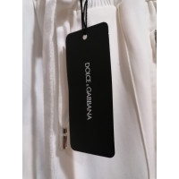 Dolce & Gabbana Hose aus Viskose in Weiß