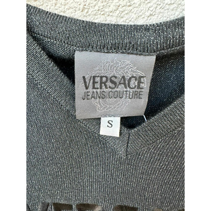 Versace Strick aus Baumwolle in Grau