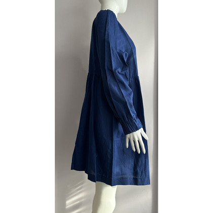 Sézane Kleid aus Leinen in Blau