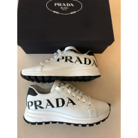 Prada Trainers Leather in White