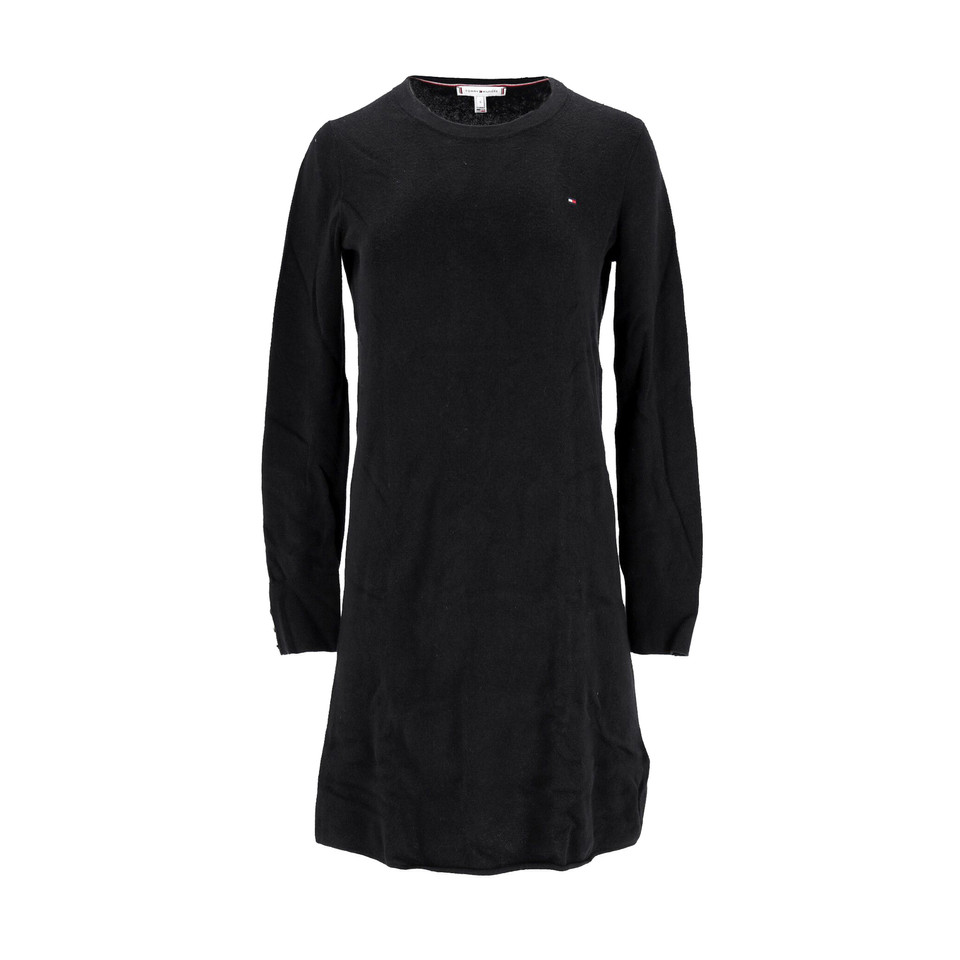Tommy Hilfiger Kleid aus Baumwolle in Schwarz