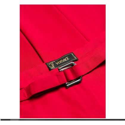 Versace Paire de Pantalon en Rouge