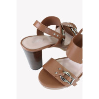 Marc Cain Sandals Leather in Brown