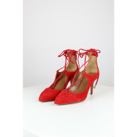 Aquazzura Sandals Leather in Red