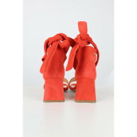 Fabienne Chapot Sandals Leather in Orange