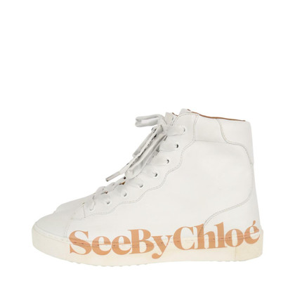 See By Chloé Sneakers aus Leder in Weiß