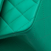 Chanel Flap Bag Leer in Groen
