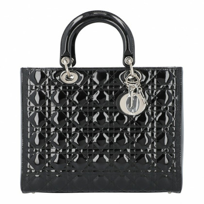 Dior Handbag Patent leather in Black
