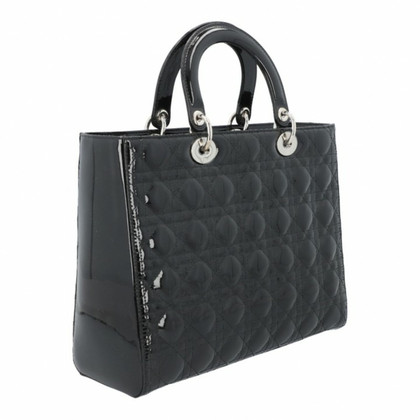 Dior Handbag Patent leather in Black