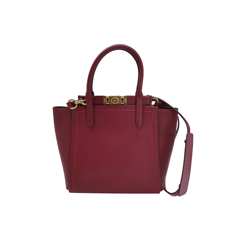 Coach Shoulder bag Leather in Red