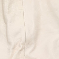 Acne Trousers Leather in Cream