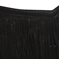 Isabel Marant Lambskin-skirt in black