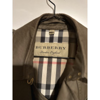 Burberry Jacke/Mantel aus Canvas in Khaki