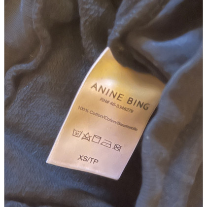 Anine Bing Hose aus Baumwolle in Schwarz