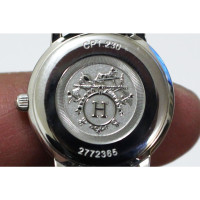 Hermès Horloge Staal in Zilverachtig