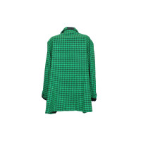 Balenciaga Jacke/Mantel aus Wolle in Grün