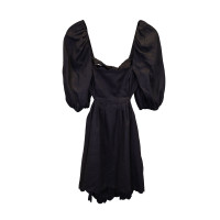 Zimmermann Kleid aus Leinen in Schwarz