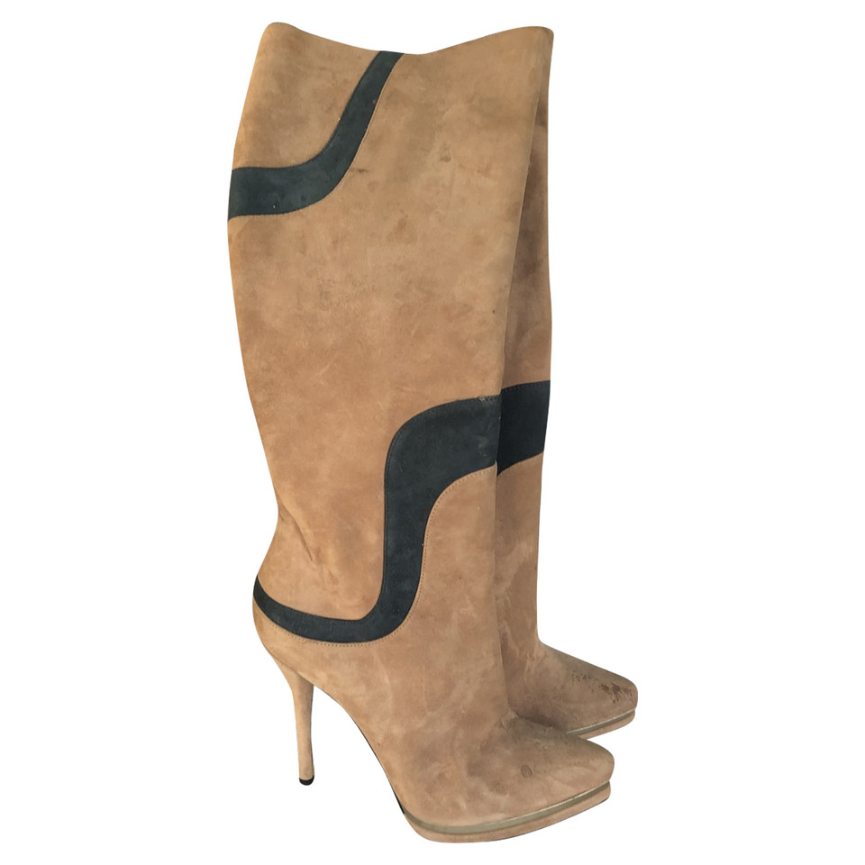 Gianmarco Lorenzi Boots Suede in Beige