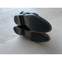 Massimo Dutti Stiefeletten aus Leder in Schwarz