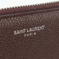 Yves Saint Laurent Rive Gauche Tote aus Leder in Bordeaux